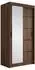 Mirjan24 Infinity III Schiebetürenschrank 100x200x58cm, nussbaum (Infinity III 100)