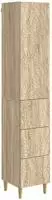 vidaXL Schrankset 2 stk. 33 x 34,5 x 90 cm Holzwerkstoff Sonoma-Eiche
