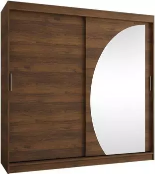 Mirjan24 Wika 200 Schwebet&uuml;renschrank, Nuss Warmia, 200x200x62cm (800001792982)