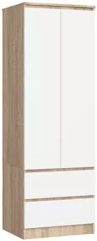 RAUMHIRSCH Kleiderschrank S60 Sonoma Eiche/weiß, 60x180x51cm (800001457697)