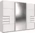 Wimex Saigon Schwebetürenschrank mit Spiegeltür, 3 Türen, 270x208x64cm, weiß