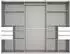 Wimex Saigon Schwebetürenschrank mit Spiegeltür, 3 Türen, 270x208x64cm, weiß