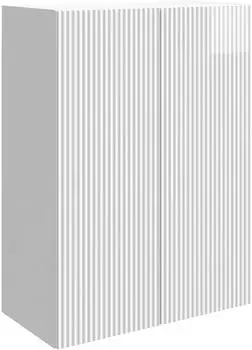 vidaXL H&auml;ngeschrank hochglanz wei&szlig; 66x34,5x90cm Holzwerkstoff