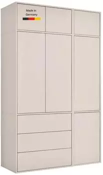 mokebo Robe Kleiderschrank Kaschmir, Holz, 137x234x58cm (800001827604)