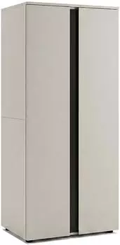 xonox.home AXIS Kleiderschrank 2-türig, kaschmir/schwarz, 79x184x52cm