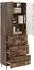 vidaXL Schrankset 2-tlg. 66x34,5x90 cm Holzwerkstoff, geräucherte Eiche
