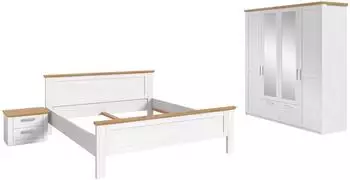xonox.home Verona Bettanlage mit Kleiderschrank, Sibiu L&auml;rche / Eiche Artisan