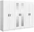 Livetastic Visby Drehtürenschrank weiß, 240x194x56cm (001849031307)