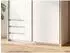 luma-home Schwebetürenschrank 2-türig, weiß, Passepartout, 138x200x65cm (22667)