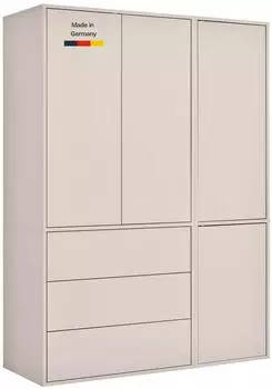 mokebo Robe Kleiderschrank Kaschmir, Push-to-Open, 137x197x58cm (800001827583)