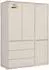 mokebo Robe Kleiderschrank Kaschmir, Push-to-Open, 137x197x58cm (800001827583)