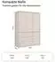 mokebo Robe Kleiderschrank Kaschmir, Push-to-Open, 137x197x58cm (800001827583)