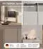 mokebo Robe Kleiderschrank Kaschmir, Push-to-Open, 137x197x58cm (800001827583)