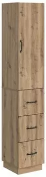 vidaXL Schrankset 2-tlg. Holzwerkstoff Artisan-Eiche 33x34,5x87cm