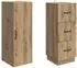 vidaXL Schrankset 2-tlg. Holzwerkstoff Artisan-Eiche 33x34,5x87cm