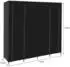 Ruhhy Faltschrank Stoff 170x170cm, 14 Fächer, 2 Kleiderstangen, schwarz (23740)