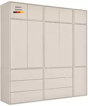 mokebo Robe Kleiderschrank kaschmir, Push-to-Open, 227x234x58cm (800001827605)