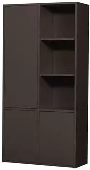 Woood Merel Mehrzweckschrank Kiefer massiv, mittelbraun, 100x40x200cm (375091-MI)