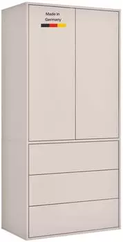 mokebo Robe Kleiderschrank Kaschmir, Push-to-Open, 90x197x58cm (800001827584)