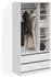 Livinity Trento Kleiderschrank weiß, 2 Schubladen, 100x200x50cm (59020)
