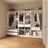 Livinity Trento Kleiderschrank weiß, 2 Schubladen, 100x200x50cm (59020)