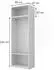 VICCO Elmo Kleiderschrank 2er-Set, weiß, 80x50cm (61347)