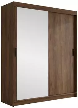 Mirjan24 Infinity II Schiebet&uuml;renschrank 180x200x58cm, nussbaum (Infinity II 180)