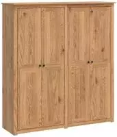 vidaXL Kleiderschrank PANAMA Honig 169 x 50 x 185 cm
