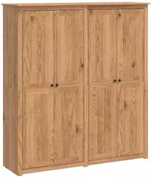 vidaXL Kleiderschrank PANAMA honig 169x50x185cm