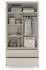 Selsey Lummo Kleiderschrank 2-türig, 2 Schubladen, Kaschmir, 100cm
