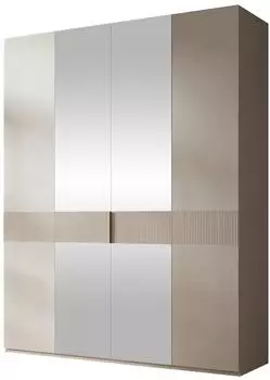 Mirjan24 Soreno 180 4D Dreht&uuml;renschrank mit Spiegel und Schubladen