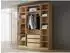 Mirjan24 Soreno 180 4D Drehtürenschrank mit Spiegel und Schubladen