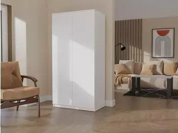 RAUMHIRSCH Kleiderschrank SD-90 weiß, 90x180x50cm, 7 Einlegeböden (800001522841)