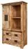 Massivmoebel24 Railway #113 Schrank Mangoholz natur lackiert 90x45x150cm (09-330-772-0013)