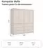 mokebo Robe Kleiderschrank kaschmir, 180x197x58cm (800001827586)