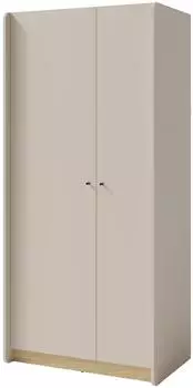 Beautysofa ALEX Dreht&uuml;renschrank 2 T&uuml;ren, sandbeige, 90x195x52cm (800001134179)