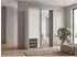 luma-home Schwebetürenschrank 2-türig 138x200x65cm weiß/grafit mit Spiegel (22682)