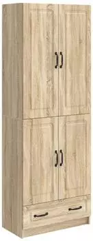 vidaXL Sideboard-Set 2-tlg. Sonoma-Eiche Holzwerkstoff (3416936)