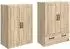 vidaXL Sideboard-Set 2-tlg. Sonoma-Eiche Holzwerkstoff (3416936)
