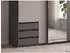 luma-home Schwebetürenschrank 2-türig 135x198x65cm, Grafit/Sandgrau, Spiegel (22680)