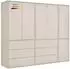 mokebo Robe Kleiderschrank Kaschmir, Holzwerkstoff, 227x197x58cm (800001827582)