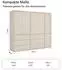 mokebo Robe Kleiderschrank Kaschmir, Holzwerkstoff, 227x197x58cm (800001827582)