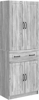 vidaXL Schrankset 2-tlg. Sonoma-Grau, Holzwerkstoff (3416994)