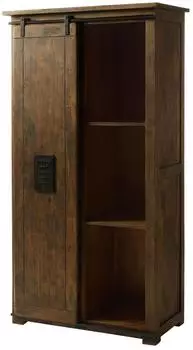 Massivmoebel24 Railway #415 Schrank Mango 100x50x190cm, braun lackiert (09-350-772-3014)