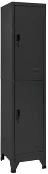 vidaXL Schlie&szlig;fachschrank anthrazit 38x45x180cm Stahl (339779)