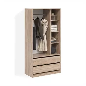 Livinity Trento Kleiderschrank Sonoma, 2 Schubladen (58962)