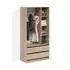 Livinity Trento Kleiderschrank Sonoma, 2 Schubladen (58962)