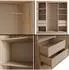 ALTDECOR V2-ZENTI Kleiderschrank Schiebetüren mit Spiegel, Sonoma Eiche/weiß, 200x215x61cm (800000993323)