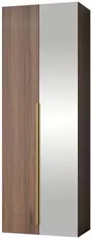 Mirjan24 Kerkin 2D Kleiderschrank mit Spiegel, nussbaum, 70x200x42cm (800001911984)
