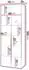 Mirjan24 Kerkin 2D Kleiderschrank mit Spiegel, nussbaum, 70x200x42cm (800001911984)